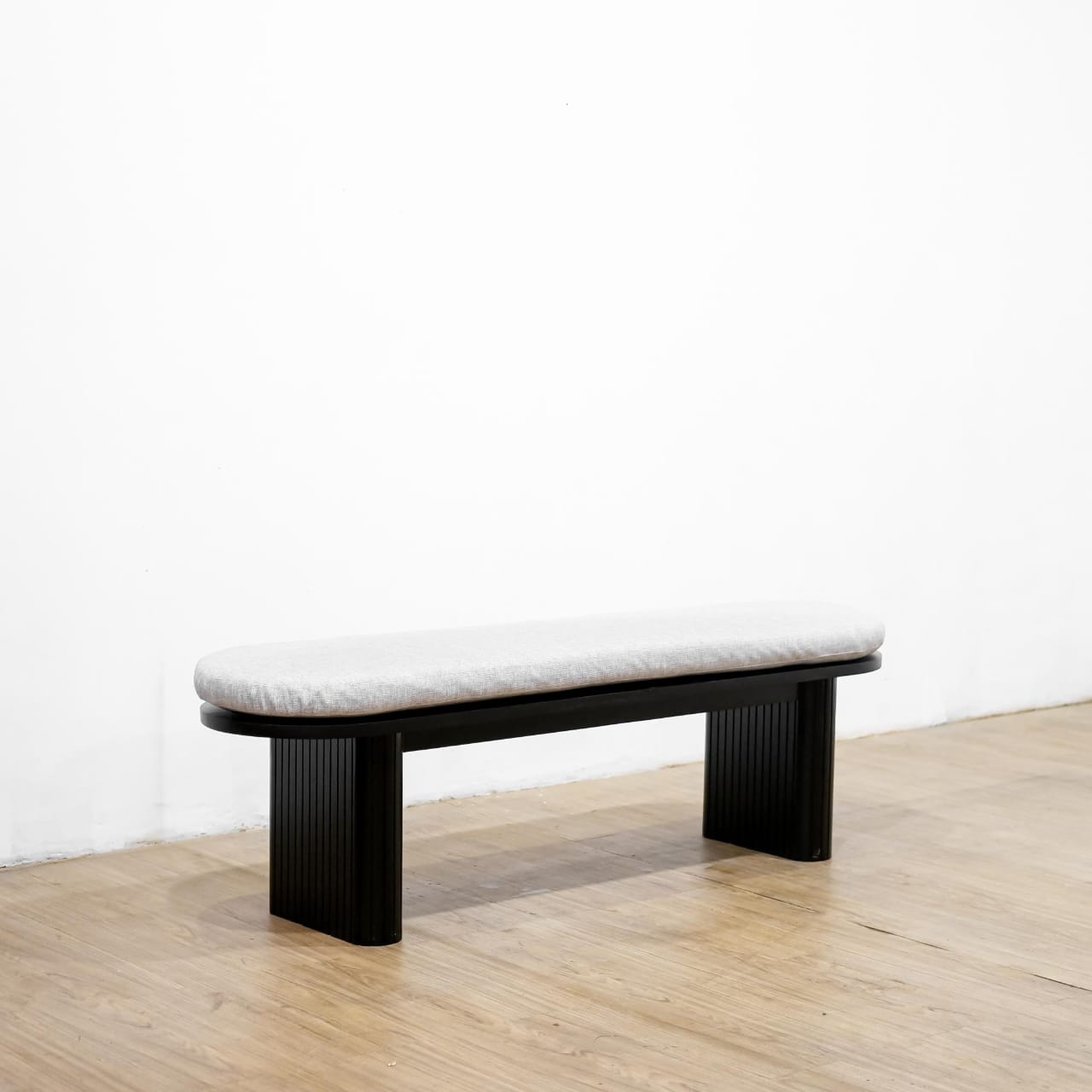 Harmony Noir Fluted Bench